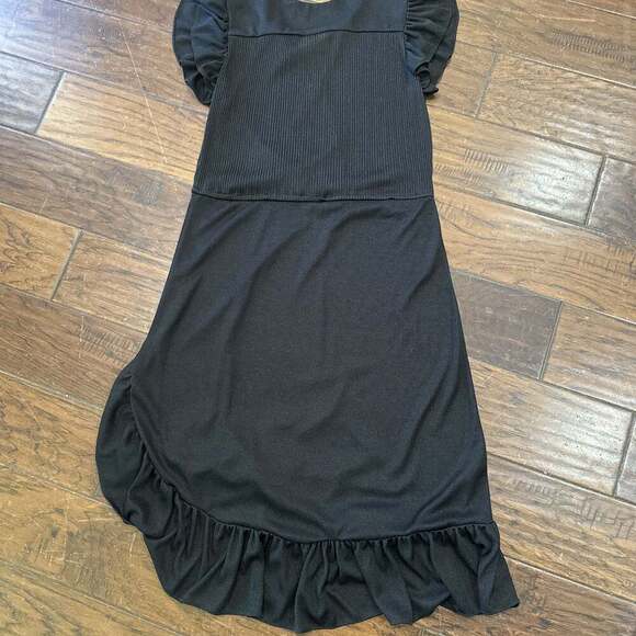 Vintage Leslie Fay Little Black Jackie O Dress - Picture 4 of 4